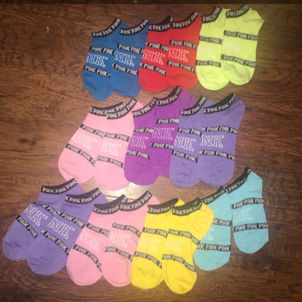 10 pair VS PINK socks